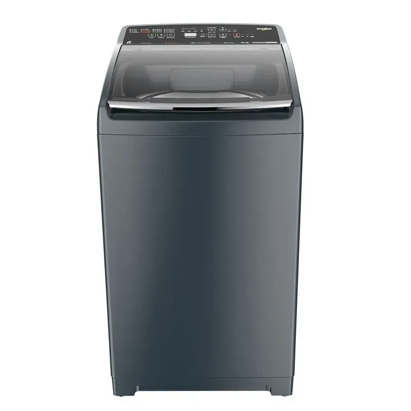 WHIRLPOOL STAINWASH PRO PLUS 8.5KG 5 STAR MIDNIGHT GREY 10YRM TOP LOAD WASHING MACHINE WITH IN-BUILT HEATER