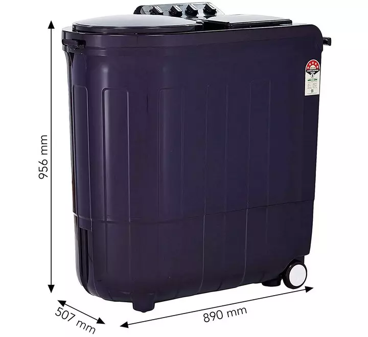 Whirlpool 8.5 Kg 5 Star Semi-Automatic Top Loading Washing Machine (ACE 8.5 TURBO DRY Purple Dazzle)