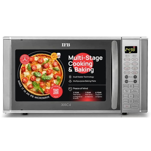 IFB 30 Liters Metallic silver Convection Microwave Oven Metallic Silver (30SC4)