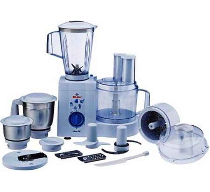 Bajaj MasterChef 3.0 600-Watt Food Processor with 3 Jars (White)