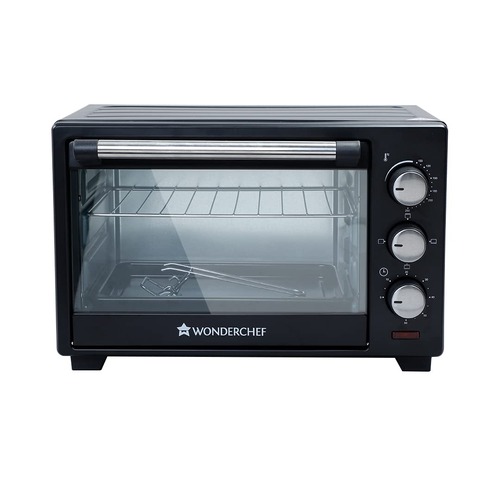 Wonderchef Oven Toaster Griller (OTG) - 19 Litres Black - with Auto-shut off Heat-Resistant Tempered Glass Multi-Stage Heat Selection(63152143)