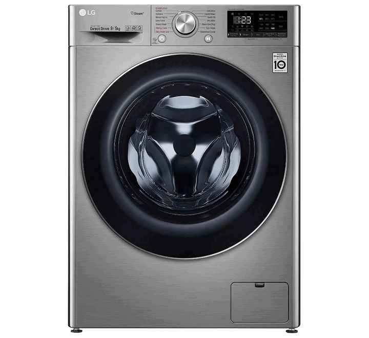 LG 9/5 kg Fully Automatic Front Load Washer Dryer (FHD0905SWS Silver)