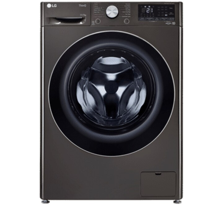 LG Vivace 11 kg/7 kg 5 Star Fully Automatic Front Load Washer Dryer Combo (AI Direct Drive Technology FHD1107STB.ABLQEIL Black VCM) (FHD1107STB.ABLQEIL)