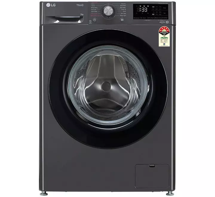 LG 8.0 kg Front Load Washing Machine with AI Direct Drive Washer with Steam  (FHV1408Z2M.ABMQEIL)