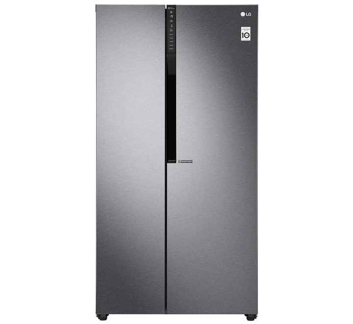 LG GCB247KQDV 679Ltr Side-By-Side Refrigerator (Dazzle Steel)