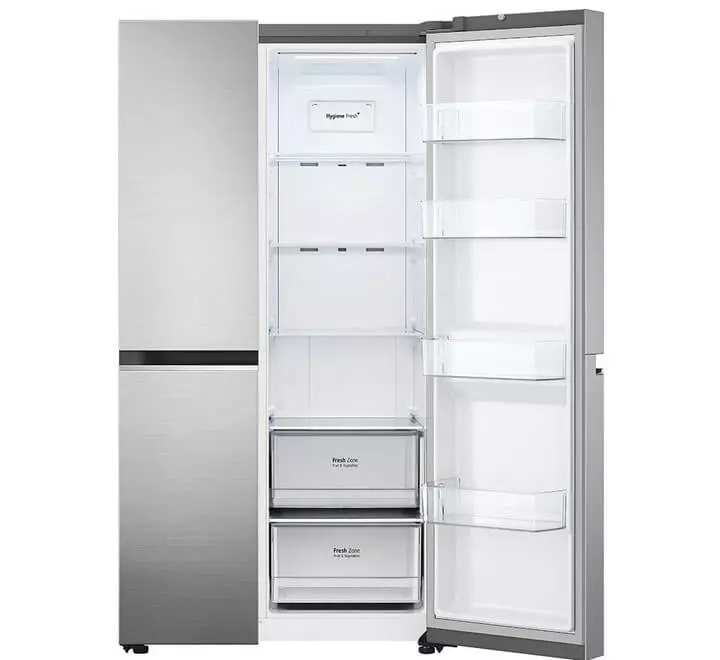 LG 694 Litres Frost Free Inverter Side-by-Side Refrigerator (DoorCooling+ GC-B257SLUV.APZQEB Shiny Steel)