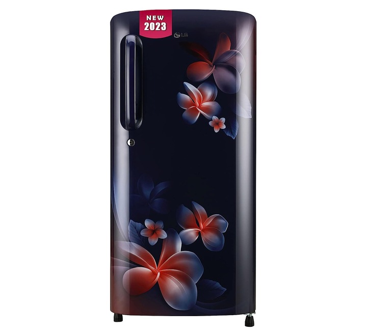 LG 185 L 3 Star Direct-Cool Single Door Refrigerator (GL-B201ABPD Blue Plumeria Moist 'N' Fresh Gross Volume- 190 L) (GL-B201ABPD.BBPZEBN)
