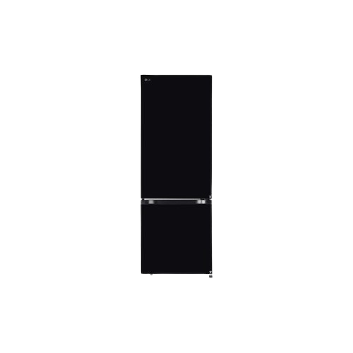 LG 340 Litres 3 Star Bottom Freezer Refrigerator Door Cooling+Wi-Fi Convertible Metal Fresh Smart Inverter Compressor GL-B382EBMX.ABMZEBN Black Mirror