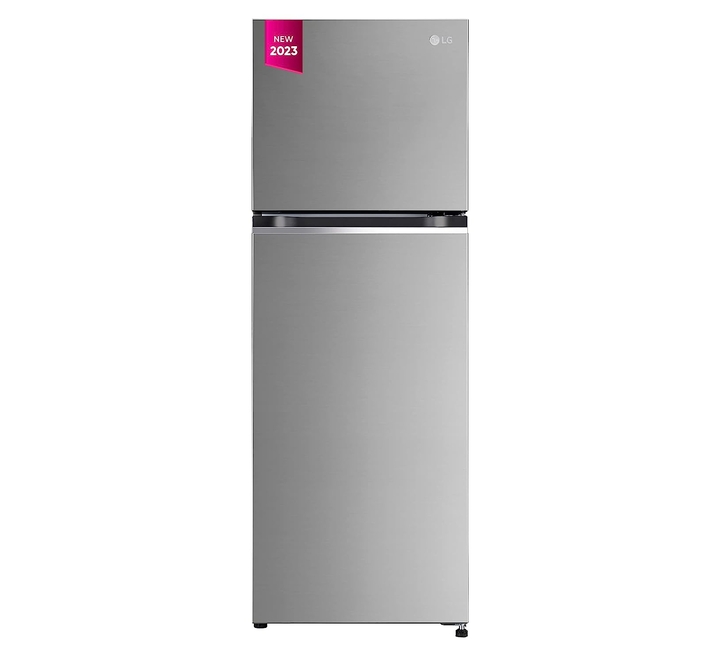 LG 246 L 3 Star Frost-Free Smart Inverter Double Door Refrigerator (‎GL-S262SPZX Shiny Steel Convertible Gross Volume- 263 L) (GL-S262SPZX.DPZZEBN)