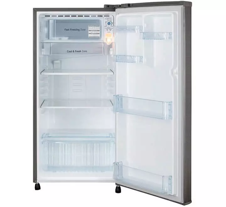 LG 190 L Direct Cool Single Door 2 Star Refrigerator  (Dazzle Steel GL-B199ODSC) (GLB199ODSC)