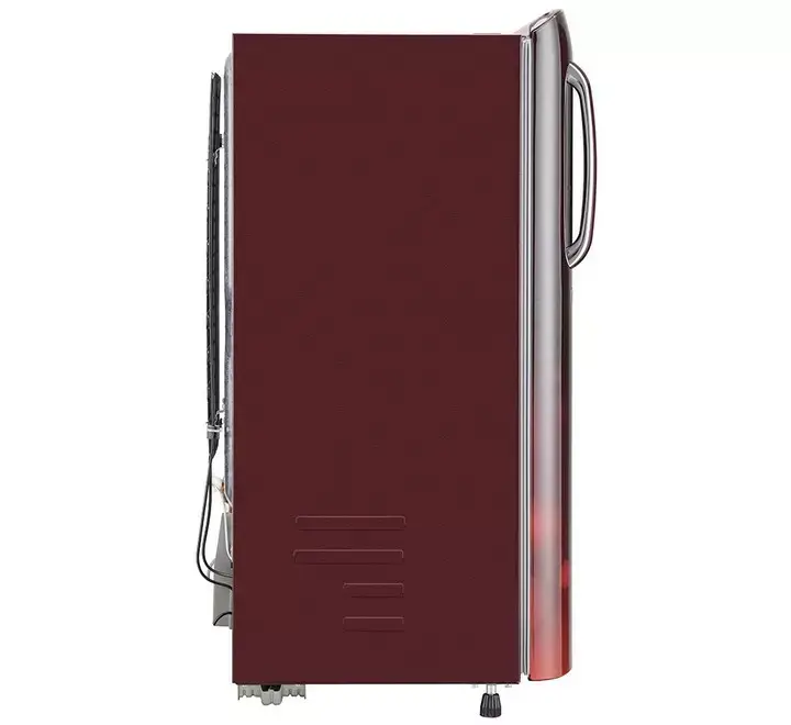 LG 190L 5 Star Smart Inverter Direct-Cool Single Door Refrigerator (GLB201ASCZ Scarlet Charm Fastest Ice Making)