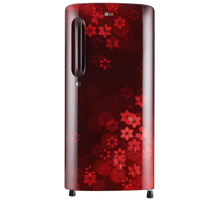 LG 190 L 3 Star Direct-Cool Single Door Refrigerator (GL-B201ASQD Scarlet Quartz Moist 'N' Fresh 2022 Model) (GLB201ASQD)