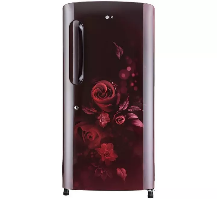 LG 215L 3 Star  Fast Ice Making Toughened Glass Shelves Single Door Refrigerator (GLB221ASED)
