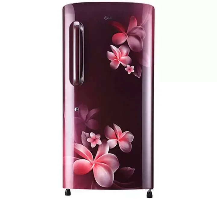 LG 215 L Direct Cool Single Door 3 Star Refrigerator  (Scarlet Plumeria GLB221ASPDSP)