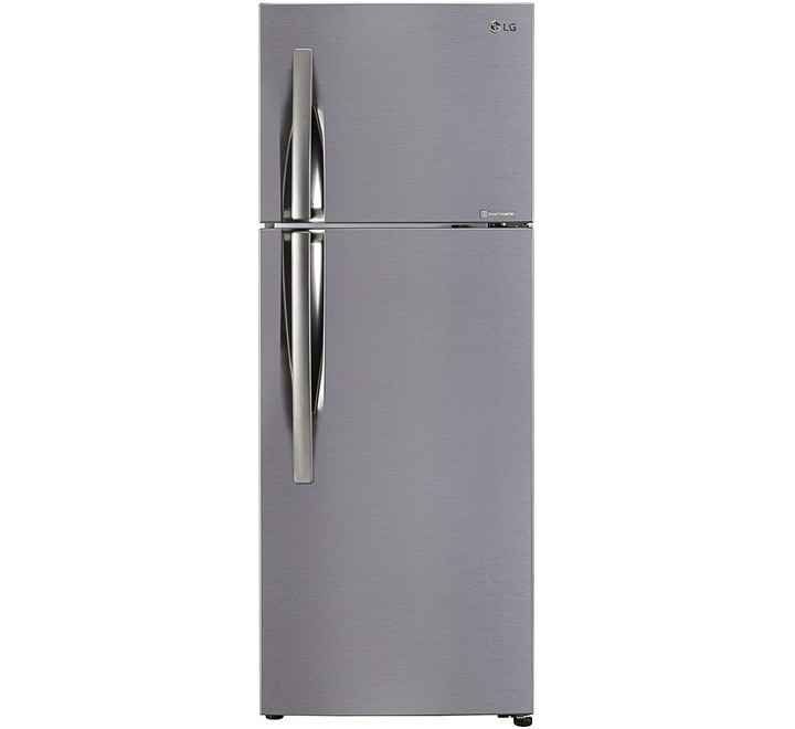 LG 284 L 3 Star Frost Free Double Door Inverter Refrigerator (GLC302KPZY Shiny Steel)
