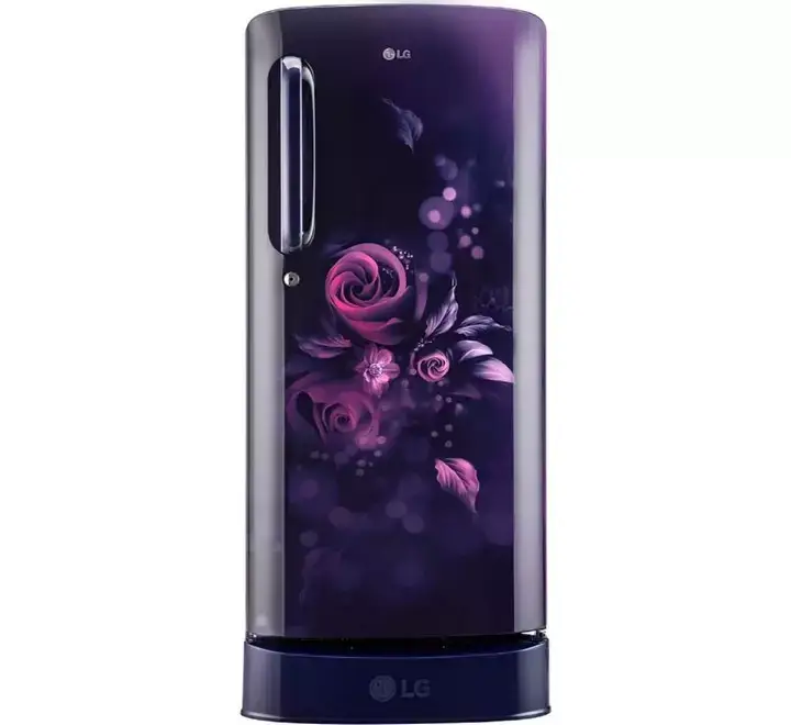 LG 190 L Direct Cool Single Door Refrigerator with Base Drawer  (Blue Euphoria GL-D201ABEZ)