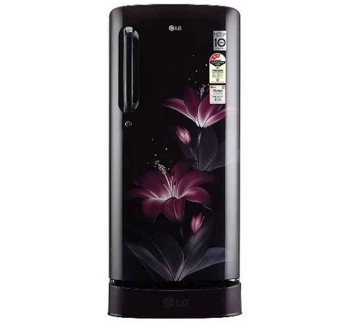 LG 190L 3 Star Inverter Direct-Cool Single Door Refrigerator (GL-D201APGX Purple Glow Base Stand With Drawer)