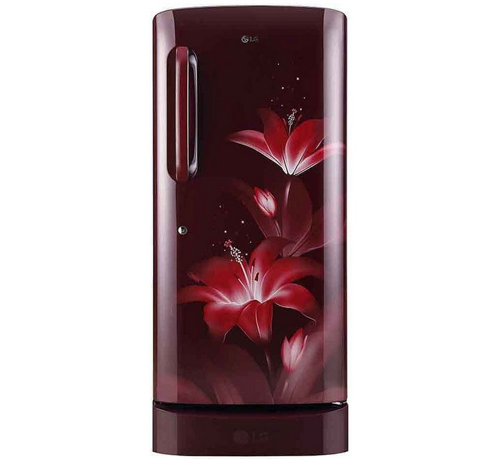 LG 215 L Direct Cool Single Door 3 Star Refrigerator  (Ruby Glow GL-D221ARGD)