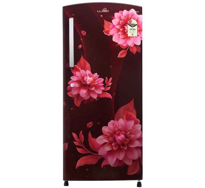 Lloyd 225 L Direct Cool Single Door 2 Star Refrigerator  (Begonia Wine GLDC242SBWT2PB)