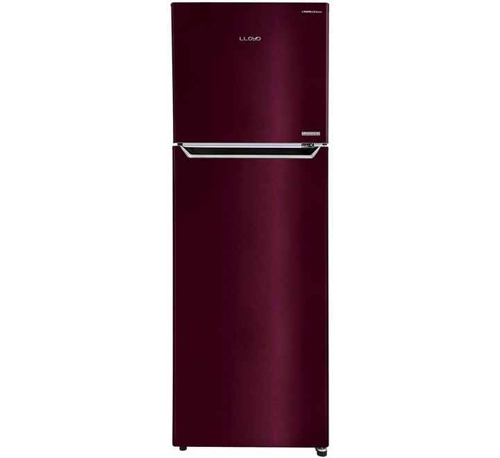 Lloyd 310 L 2 Star Inverter Frost Free Double Door Refrigerator (GLFF312AMWT1PB Metallic Wine)