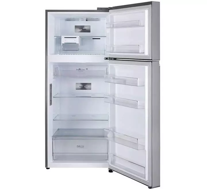 LG 408 L 3 Star Frost-Free Smart Inverter Wi-Fi Double Door Refrigerator (GL-T412VPZX Shiny Steel Convertible & Door Cooling+)