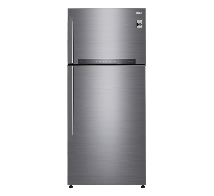 LG 475 Litres 1 Star Frost Free Double Door Refrigerator with Stabilizer Free Operation (GN-H602HLHM.APZQEBN Platinum Silver) (GN-H602HLHM.APZQEBN)