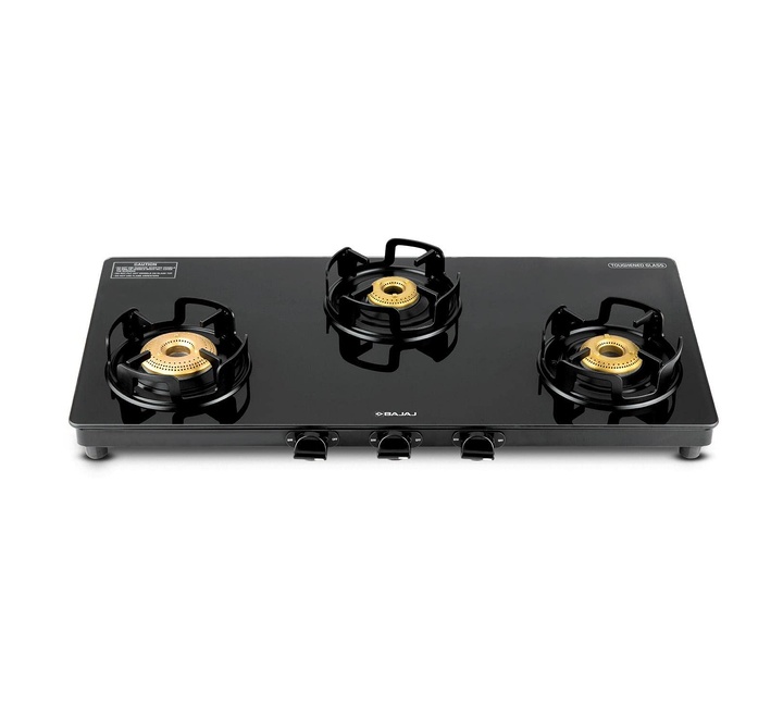 Bajaj gas stove 3 store burner stainless steel