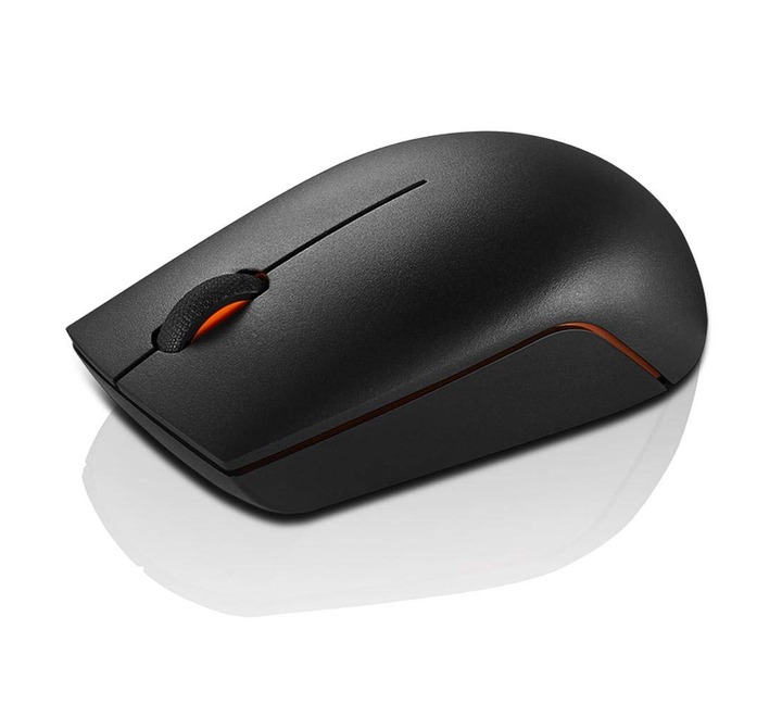 Lenovo 300 Wireless Compact Mouse 1000 DPI Optical sensor 2.4GHz Wireless Nano USB 10m range 3-button(leftrightscroll) upto 3M left/right clicks & 1yr battery Ambidextrous Ergonomic  (GX30K79401)