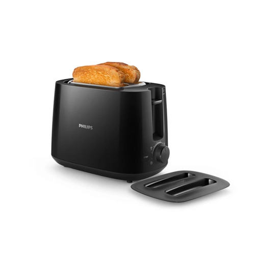 PHILIPS 830 W Pop Up Toaster ( HD2582/90) Black