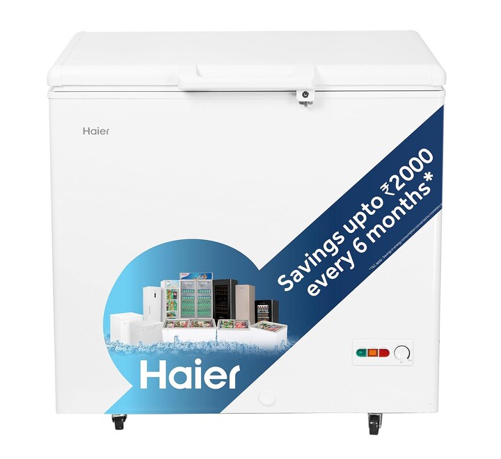 Haier HFC-230SM5 5 Star rated Single Door Hard Top Deep Freezer Convertible Capacity 218 Litres White (HFC-230SM5)