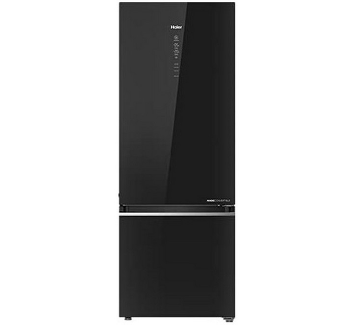 Haier 346 Ltr 3 Star Frost Free Double Door Refrigerator (HRB3664PKG-E Black)
