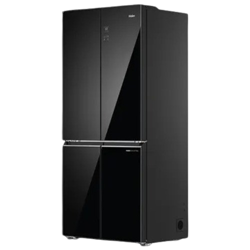 Haier 520 Litres 3 Star Frost Free French Door Convertible Refrigerator with Colorful Digital Display Panel HRB600KGU1-P Black Glass 
