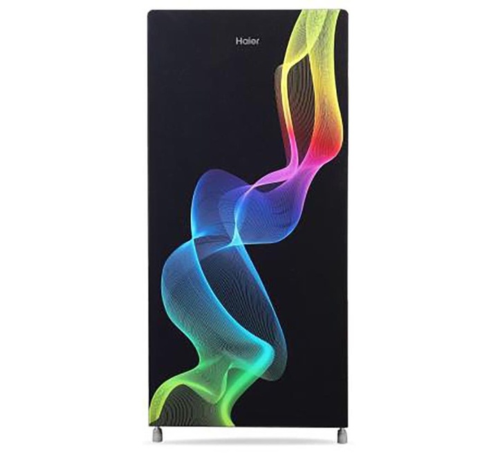 HAIER Refrigerator DC 185 L Vintage Glass Single Door 2 Star BEE Rating (HRD2062CVG-N)