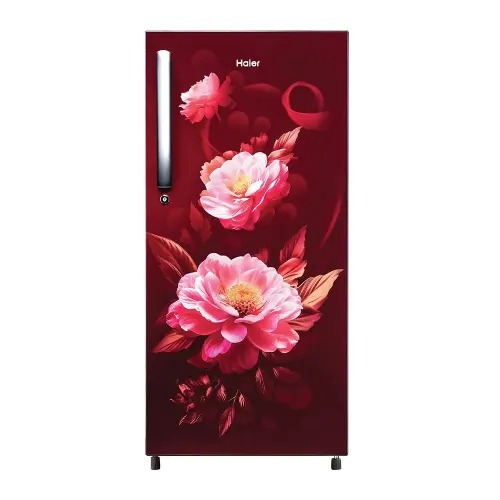 Haier 190 litre 2 StarDirectCoolRefrigerator Deft Diamond Edge Freezing Technology Stabilizer Free Operation (Hrd-2102crv-P) Red Voila