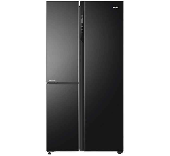 Haier 628 Litres Frost Free Expert Inverter Technology Side-by-Side Door Refrigerator (Smart Connectivity HRT-683KG Black Glass)