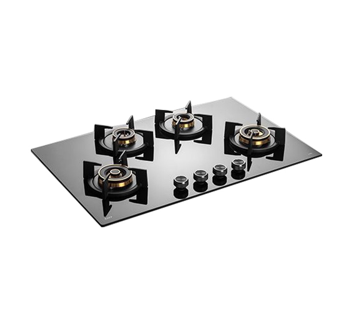 KAFF INF 804 Tempered Glass Top 4 Burner Automatic Electric Hob (Flame Failure Device Black) (INF804)
