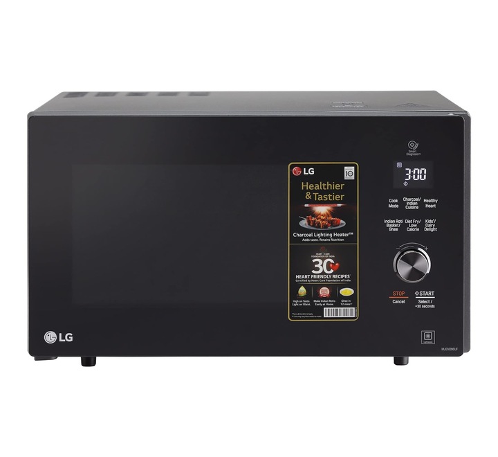 LG 28 L Convection Charcoal Microwave Oven (MJEN286UF Black Heart Friendly Recipes) (MJEN286UF.DBKQILN)