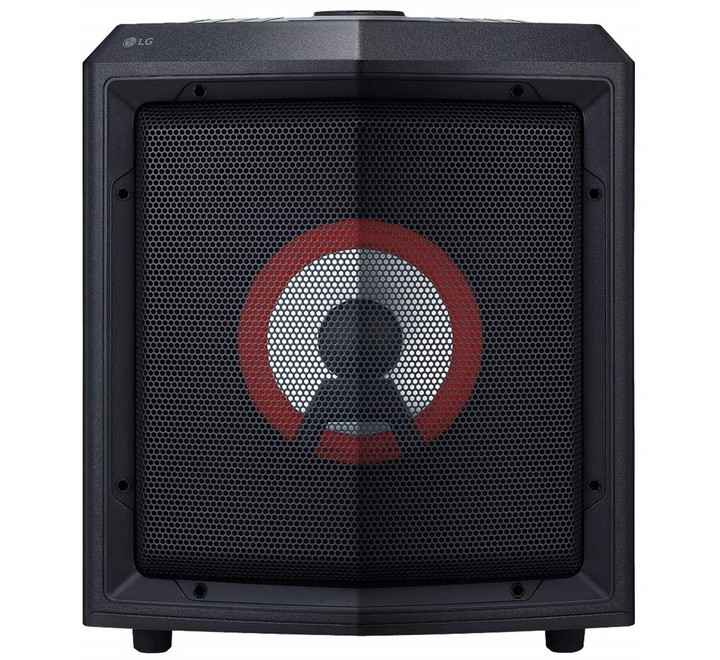 LG RL2 Karoake Playback Echo and Vocal Effects 15Hrs Battery Handle and Wheels Bluetooth Party Speaker  (Black Mono Channel)
