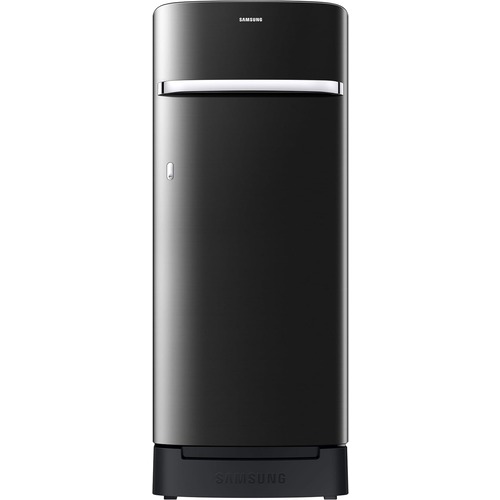 Samsung 215 L 3 Star Digital Inverter Direct-Cool Single Door Refrigerator Luxe Black Base Stand Drawer(RR23D2H23BX)