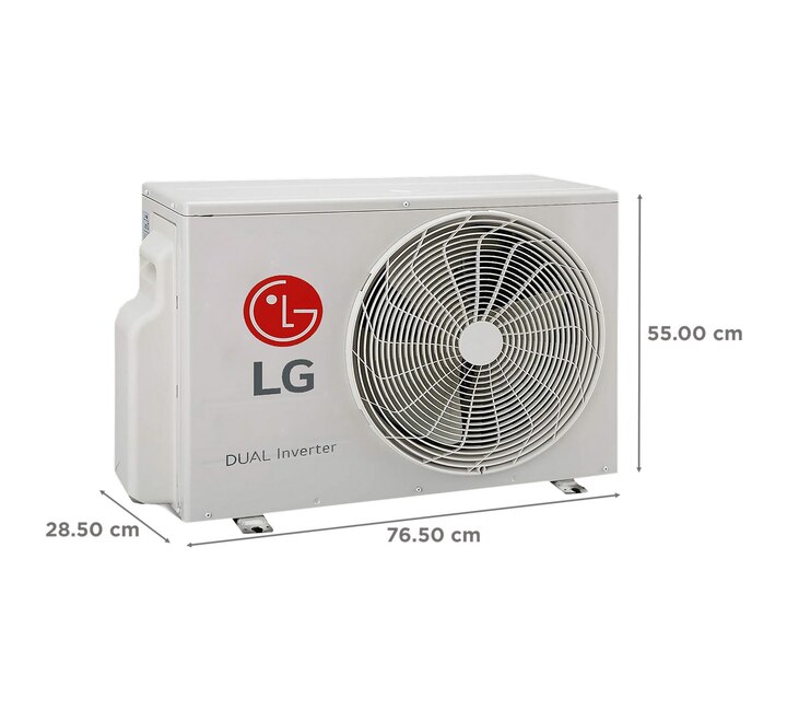 LG 6 in 1 Convertible 1 Ton 3 Star AI Dual Inverter Split AC with Auto Clean (2023 Model Copper Condenser) (RSUQ12BNXE.AMLG)
