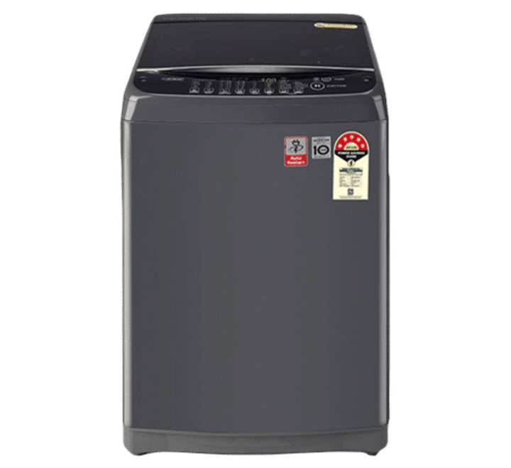 LG 8 kg 5 Star Inverter Fully Automatic Top Load Washing Machine (T80AJMB1Z.ABMQEIL Stainless Steel Tub Middle Black) (T80AJMB1Z.ABMQEIL)
