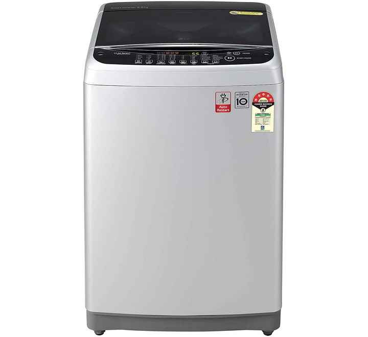 LG 8.0 Kg Inverter Fully-Automatic Top Loading Washing Machine (T80SJSF1Z Middle Free Silver)