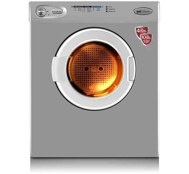 Buy IFB 5.5 kg Fully-automatic Dryer (TURBO DRY EX Silver Wall  MountableAnti crease) (TURBO DRY EX) IFB at best price from  TopTenElectronics