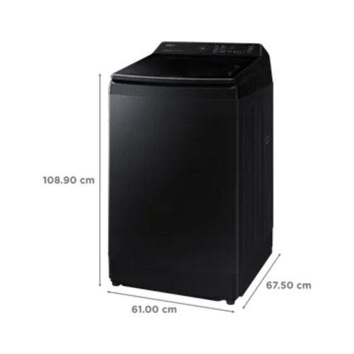 SAMSUNG 13 kg 5 Star Inverter Fully Automatic Top Load Washing Machine (WA13CG5886BVTL Diamond Drum Black Caviar)