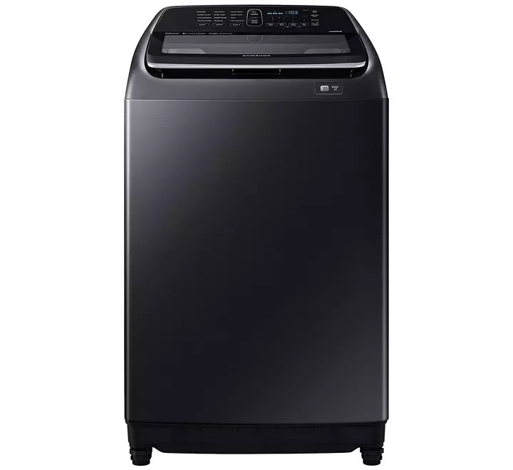 Samsung 16 Kg Inverter 5 star Fully-Automatic Top Loading Washing Machine (WA16N6781CV/TL Black Wobble Technology)