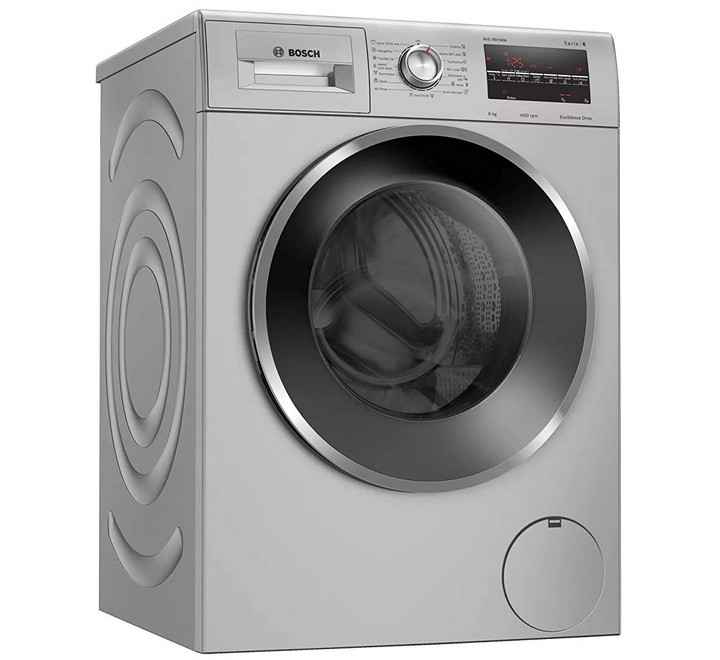 Bosch 8 Kg Fully Automatic Front Loading Washing Machine (WAJ2846SIN Silver)