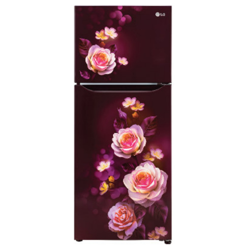 LG 242 litres 2 Star Inverter Frost-Free Double Door Refrigerator (GL-N292DSBY.DSBZEBN)Scarlet Bloom