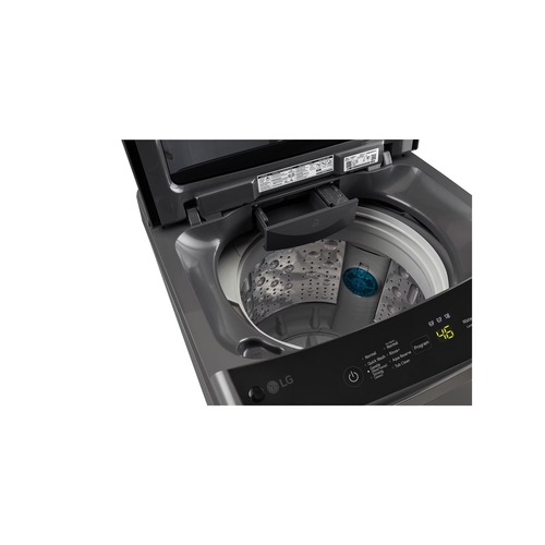 LG 8 Kg 5 Star Top Load Washing Machine Smart Inverter Motor (T80VBMB1Z.ABMQE )Middle Black