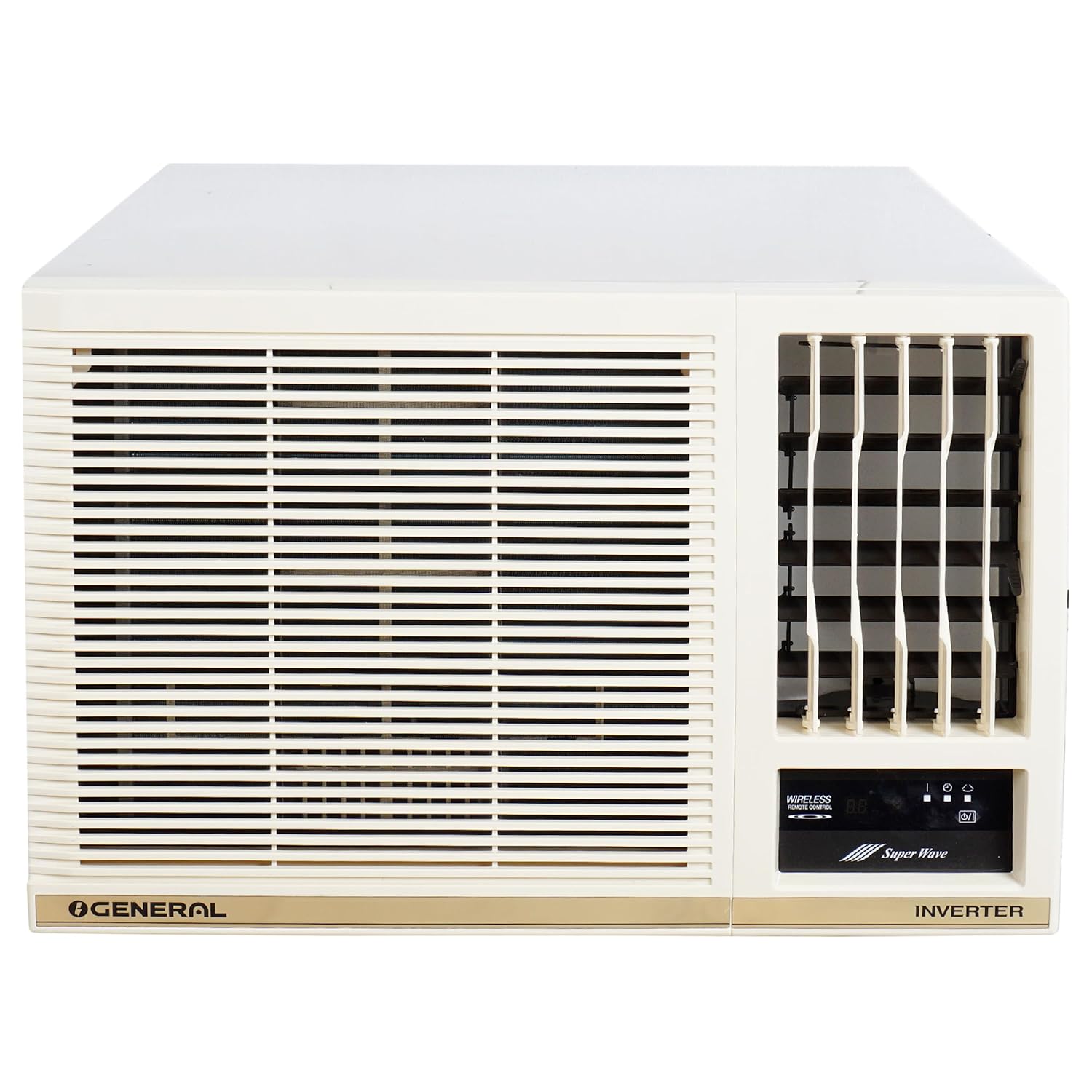 O-General BBAA Series 1.2 Ton 3 Star Window AC With Super Wave Technology 3-Speed Cooling AFGB14BBAA-B White
