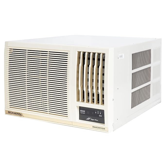 O-General BBAA Series 1.2 Ton 3 Star Window AC With Super Wave Technology 3-Speed Cooling AFGB14BBAA-B White